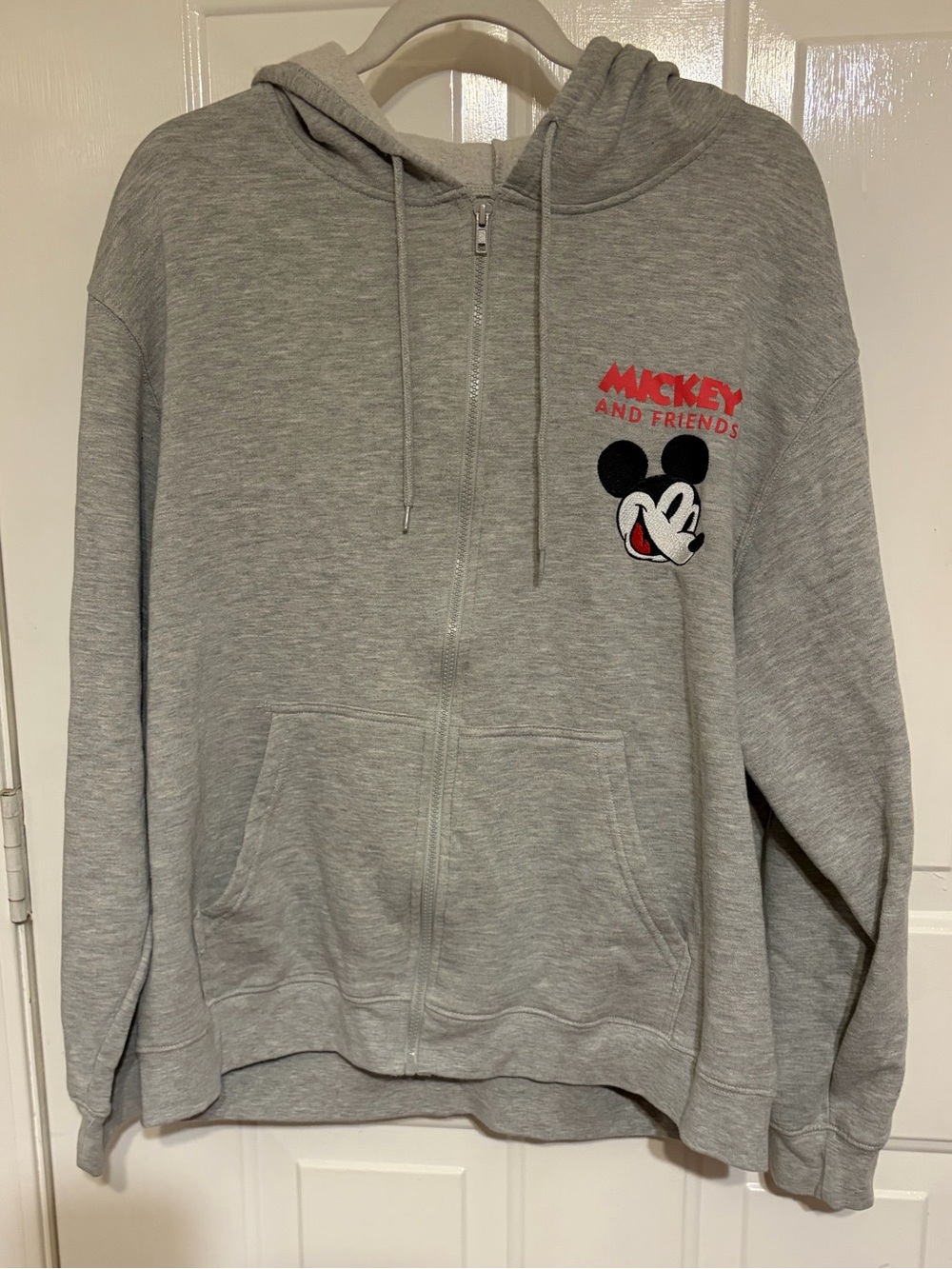 Mickey and Friends Women's Gray Hoodie w/Mickey & Friends Graphics Size 3X EUC